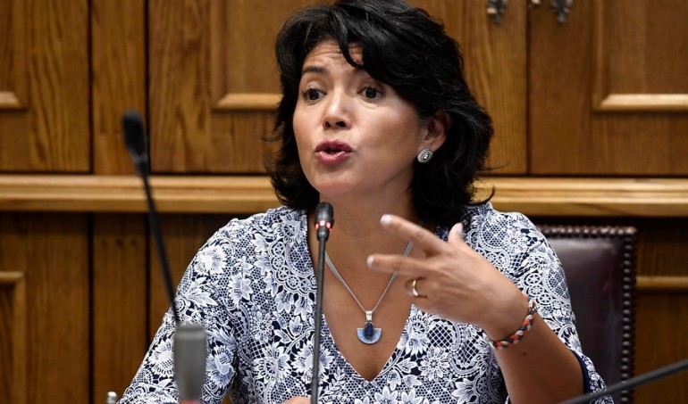 Yasna Provoste Dc Es Elegida Como Nueva Presidenta Del Senado Es La Primera Mujer De Un Pueblo Originario Que Asume La Mesa