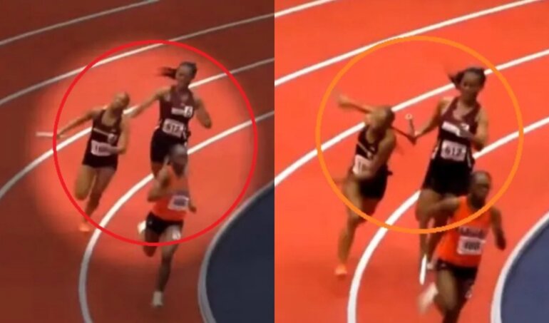 Vea el VIDEO. Una atleta de relevos agrede a su rival y le causa una conmoción cerebral en plena carrera