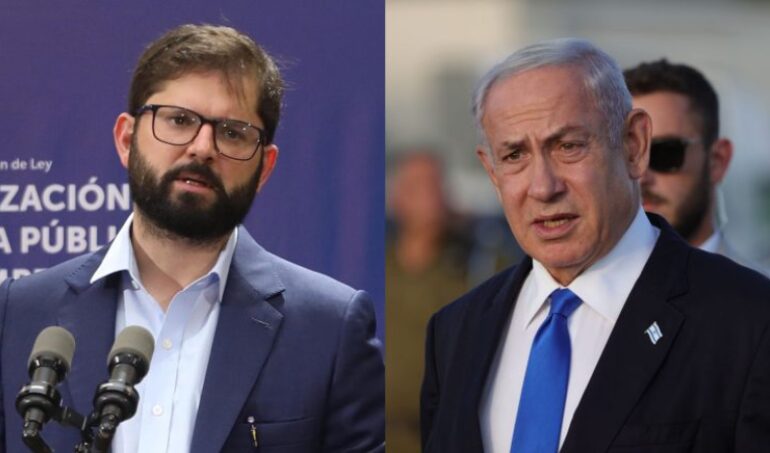 Boric reacciona duramente contra criminales israelíes encabezados por Netanyahu que asesinaron a 450 personas la mayoría niños y mujeres: 