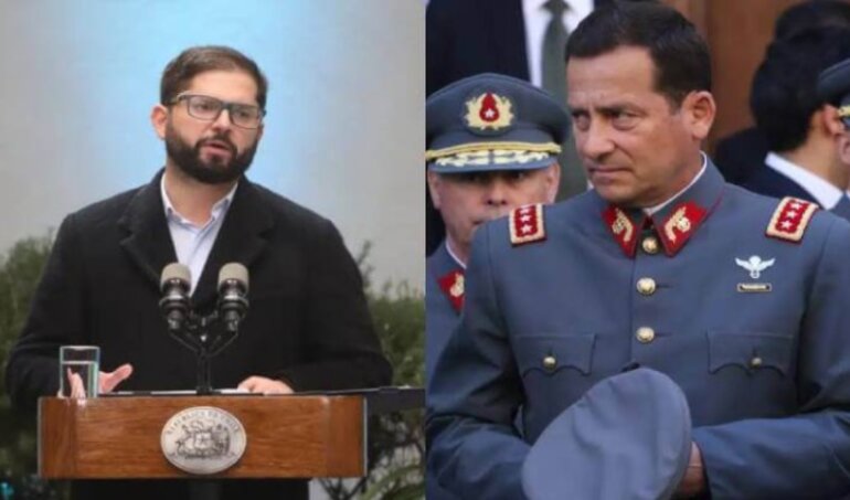Boric respalda al jefe del Ejército general Iturriaga por casos de narcomilitares: “Es una traición a la patria”