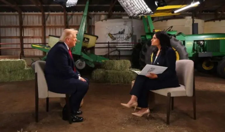 Vea VIDEO. Cuando no tienes respuestas a la verdad, te paras y te vas: Trump interrumpe entrevista con una periodista y no le gustaron las preguntas incómodas: Se sacó el micrófono y se fue