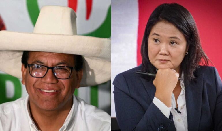 Candidato de izquierda Roberto Sánchez propone a derechista Keiko Fujimori revisión de "todos los votos" en Perú