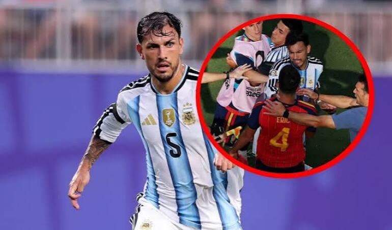 VIDEO que no se vio en trasmisión. Delincuentes o profesionales del fútbol: FIFA castiga a Argentina por su violencia y malas artes. Se espera un durisímo castigo a Leandro Paredes, "delincuente" que vestía la camisa albicelete